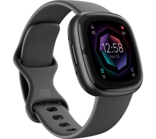 FITBIT Sense 2 Smart Watch - Shadow Grey & Graphite, Black,Silver/Grey