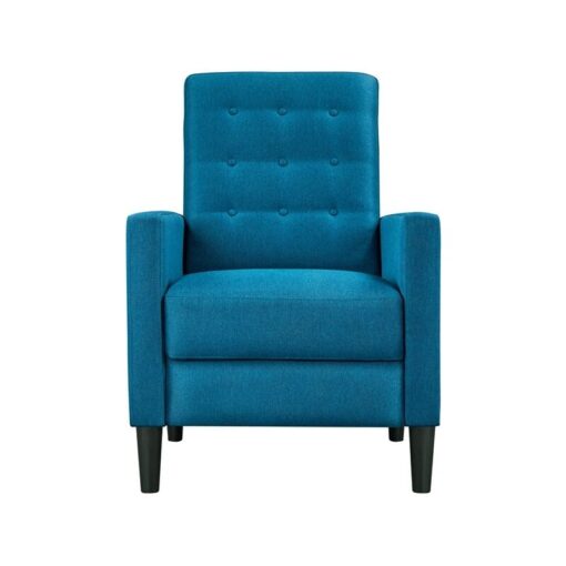 Fabric Recliner Chair Reclining Sofa, Blue - Yaheetech