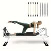 Foldable Pilates Equipment For Home Workouts, Pilates Reformer Machine For Home And Gym, Pilates Exercise Equipment With Jump Board, Additional 4