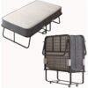 Folding Bed 4- Mattress - 75x31 Size Bed Frame - Portable Roll Adult Bed For - 4- , Foam, - Saving Up Bed For