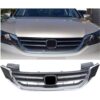 Front Bumper Hood Grille Grill Compatible With 2013-2015 Accord 4d Replacement For 71121t2fa01 Ho1200214 Black & Chrome (4 Door Sedans Only)