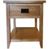 Furniture One - Console Table with 1 Drawer and Shelf - Short:50Wx50Dx60H - Oak