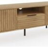 GFW Nervata 2 Door 1 Drawer TV Unit - Oak