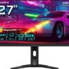 GIGABYTE M27QA-EK Quad HD 27" IPS Gaming Monitor - Black, Black