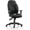 Galaxy Task Operator Chair Black Fabric with Arms - Dynamic