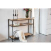 Geo console table, shelf with 3 shelves