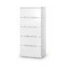 Grant White High Gloss 5 Drawer Narrow Chest