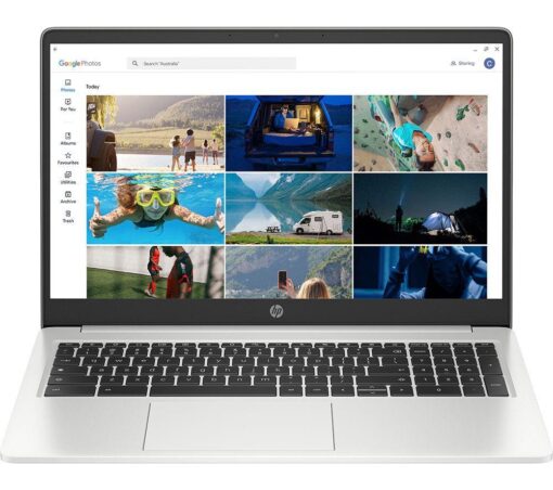 HP 15a-nb0502sa 15.6" Refurbished Chromebook Plus - Intel® Core™ i3, 128 GB SSD, Silver (Excellent condition), Silver/Grey