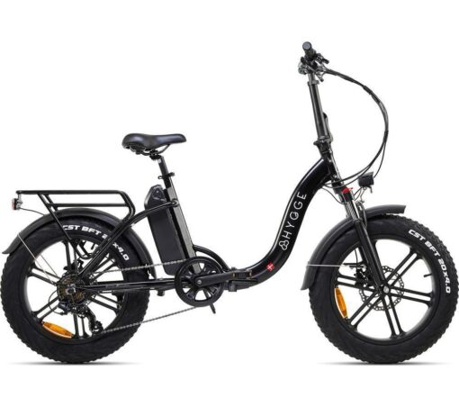 HYGGE Vester Step HY114 Electric Folding Bike - Onyx Black, Black