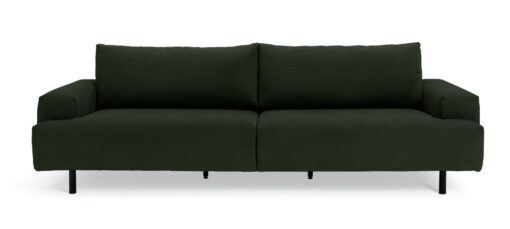 Habitat Julien Fabric 4 Seater Sofa - Dark Green