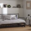 Habitat Kanso Metal Guest Bed with Trundle - Black