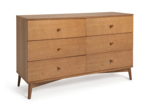 Habitat Kirk 3+3 Drawer Chest - Walnut