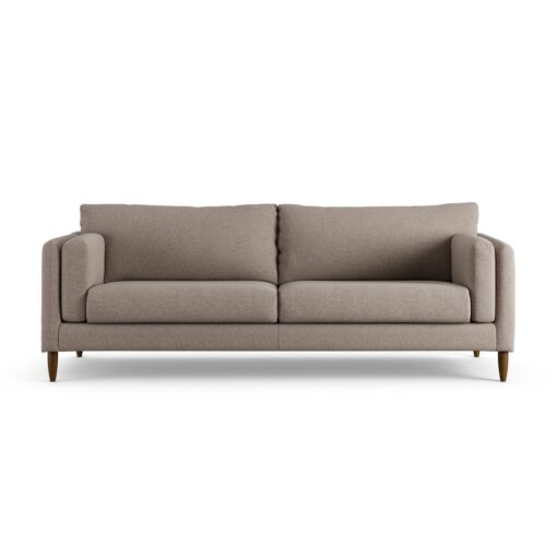 Habitat Newington Fabric 4 Seater Sofa - Mocha - Dark Leg