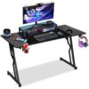 Hengda - Z-Shaped Gaming Desk 120x60cm, Ergonomic pc Laptop Table for Home Office or Bedroom and so on, Computer Desk