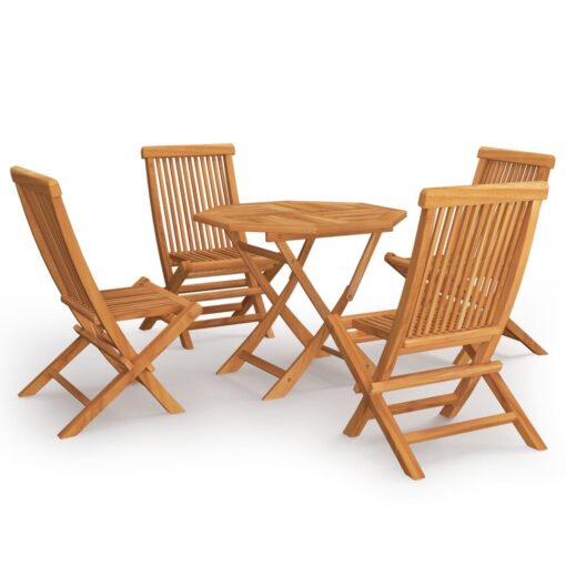 Hinkle House of Hampton 5 Piece Garden Dining Set Solid Teak Wood