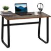 Homcom - Industrial Writing Desk Laptop Table Home Office Study Workstation