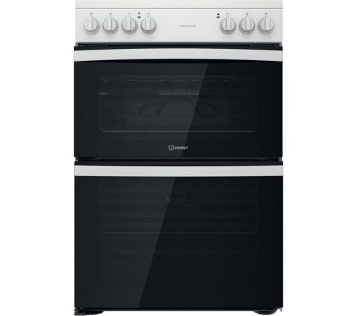 INDESIT ID67V9KMW 60 cm Electric Ceramic Cooker - White, White