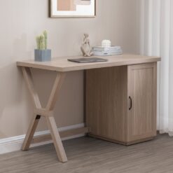 Jardin 112Cm W Rectangular Computer Desk with Cabinet