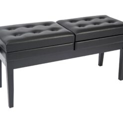 KINSMAN KPB20BK Double Piano Bench - Satin Black, Black