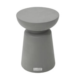 KYLIX Side Table Small Concrete Round End Table 35 x 35 x 47 cm