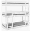 Kennedy White Wooden Triple Bunk Bed