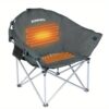 Kinnls Heated Camping Chair, Oversized Camping Folding Chair, Outdoor Portable Folding Camping Chairs