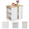 Kitchen Island Storage Buffet Server Cabinet Cupboard Floor Sideboard w/ 2 Doors