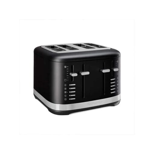 KitchenAid Matte Black Manual Control 4 Slot Toaster