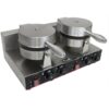 KuKoo Double Waffle Maker Commercial Catering Kitchen Stainless