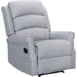 Kyoto Betsy Fabric Manual Recliner Chair - Grey