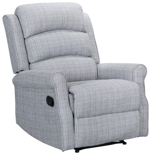 Kyoto Betsy Fabric Manual Recliner Chair - Grey