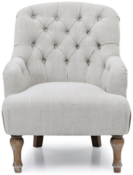 Kyoto Charlie Fabric Armchair - Cream