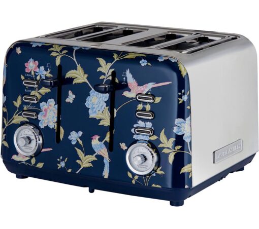 LAURA ASHLEY VQSBT583BSUK 4-Slice Toaster - Elveden Navy