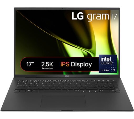 LG Gram 17Z90S-G.AD7BA1 17" Laptop - Intel®Core™ Ultra 7, 2 TB SSD, Black, Black