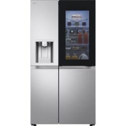 LG InstaView GSXE90BSAD American-Style Smart Fridge Freezer - Brushed Steel, Brushed Steel