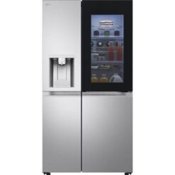 LG InstaView GSXE90BSDD American-Style Smart Fridge Freezer - Brushed Steel, Brushed Steel