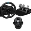 LOGITECH G923 Racing Wheel, Pedals & Driving Force Shifter - PS4, PS5 & PC, Black