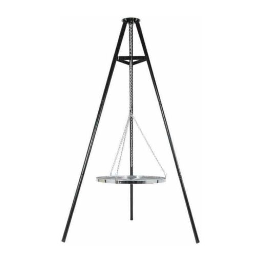 La Hacienda - Tripod With Hanging Grill - Steel - L108 x W128 x H172 cm - Black