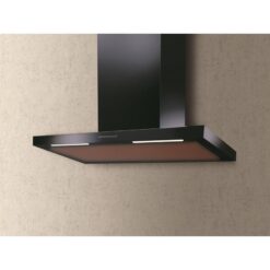 Lea wall hood 60x50 cm. - Black - 800 m3/h - Drydrop - Baraldi