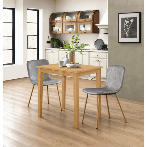 Ledbury 2 - Person Rubberwood Solid Wood Dining Set