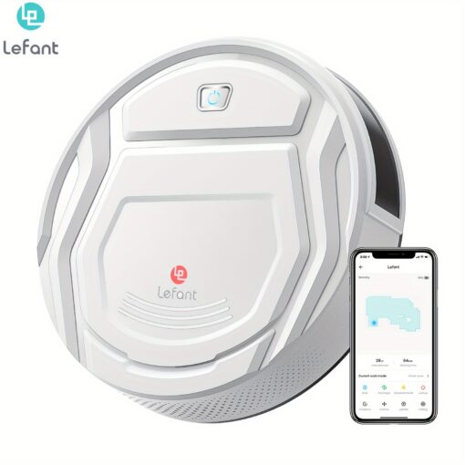 Lefant Robotic Vacuum Cleaner, Automatic Self-charging, Powerful Suction, 120 Mins Runtime, Wi-fi/app/alexa Control, Home Robot Vacuums For Pet Hair,