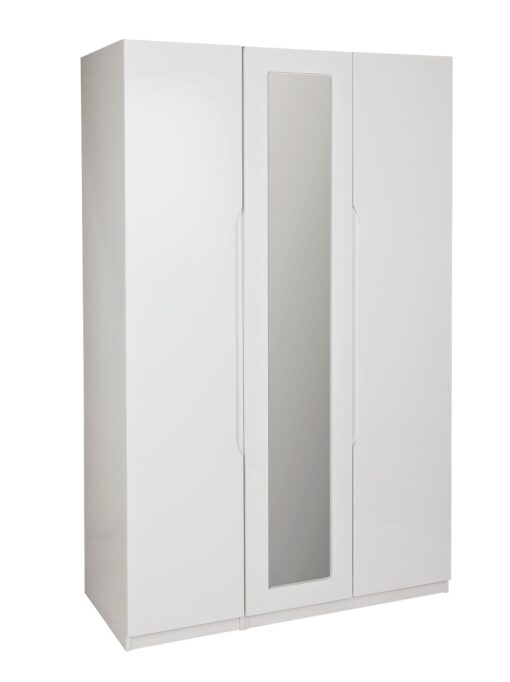 Legato 3 Door Wardrobe - White Gloss