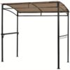 Lifezeal 7'x4.5' Grill Gazebo Outdoor Patio Garden Bbq Canopy Shelter Storage Hook Brown