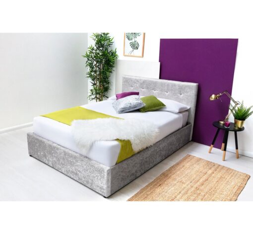 Litzy Upholstered Bed Frame with Mattress