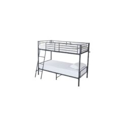 Lynton Single 3FT Metal Bunk Bed - frame with little champ mattresses