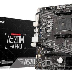 MSI AMD AM4 A520M-A Pro Motherboard