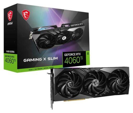 MSI GeForce RTX 4060 Ti Gaming X Slim 16 GB Graphics Card