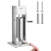 Manual Sausage Stuffer, 8LBS/5L Capacity, Two Speed 304 Stainless Steel Vertical Sausage Stuffer, Sausage Filling Machine with 4 Stuffing Tubes,