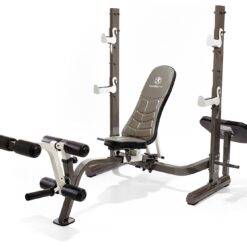 Marcy MWB-70205 Folding Olympic Weight Bench with Squat Rack