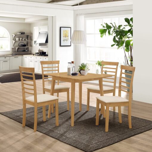 Mcneill 4 Person Extendable Drop Leaf Dining Set